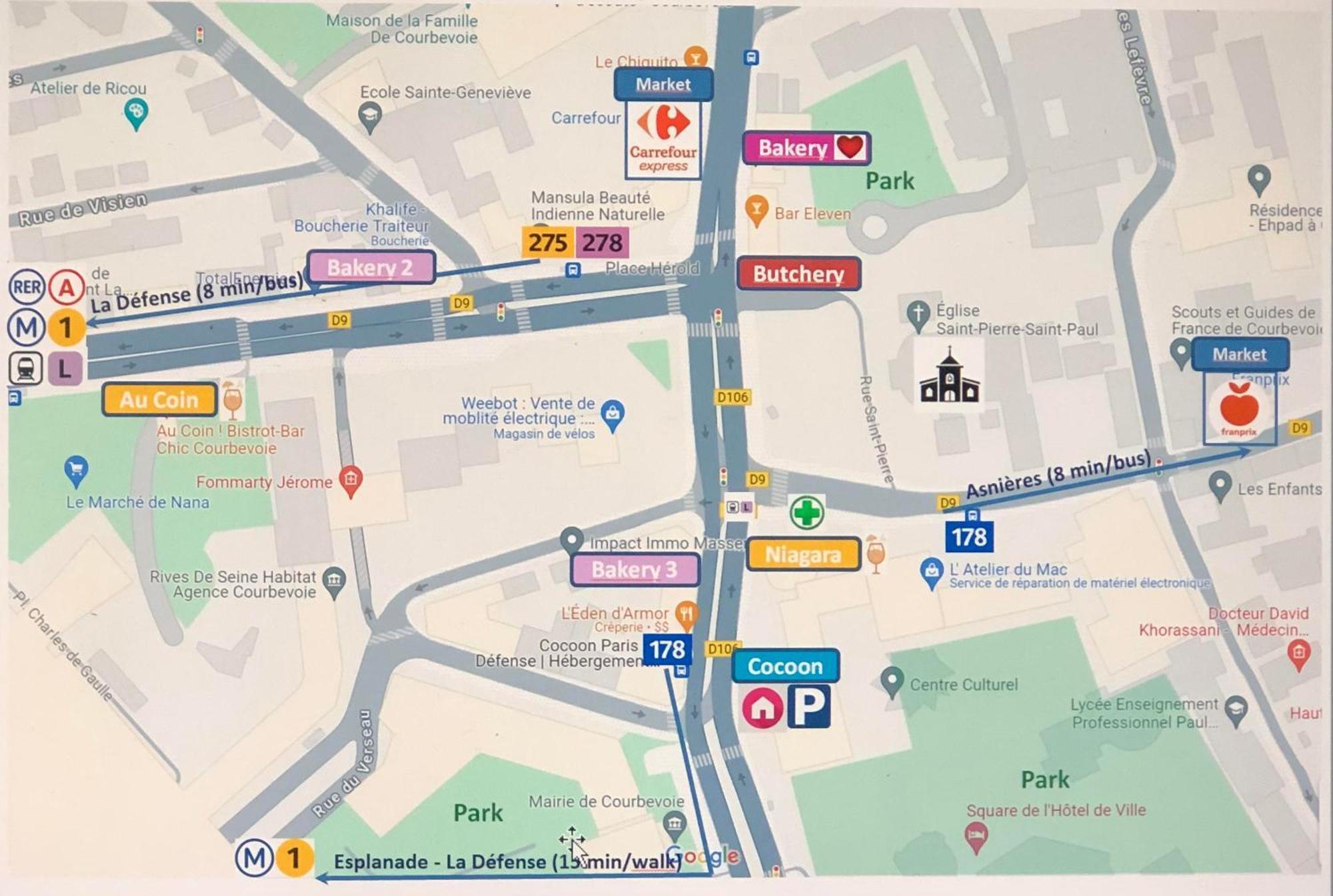 Cocoon Paris La Defense Leilighet Courbevoie Eksteriør bilde